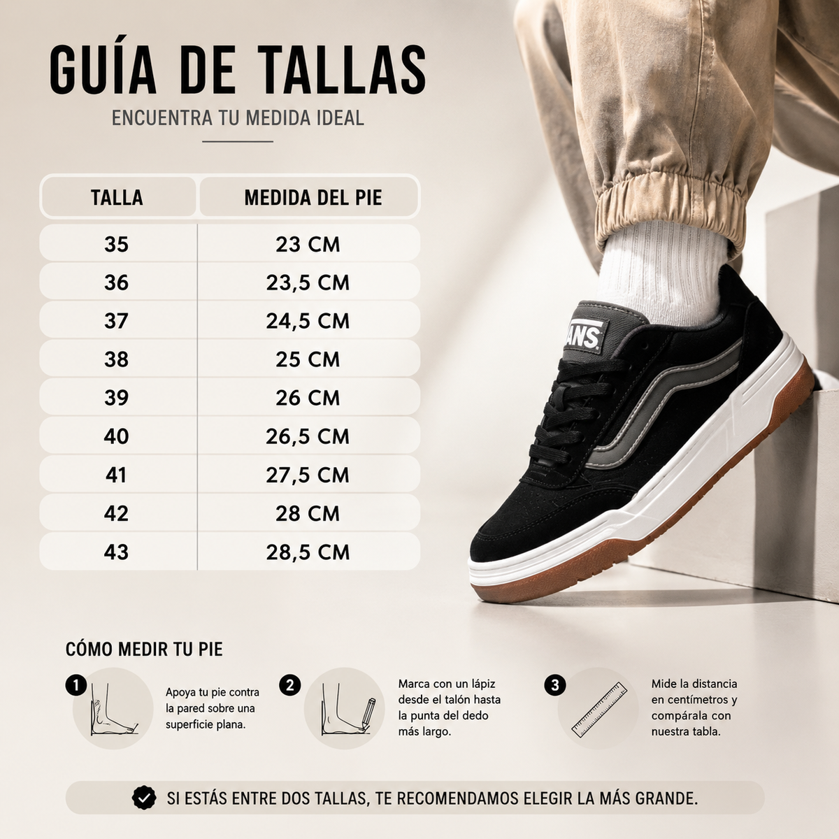 Encuentra tu talla ideal