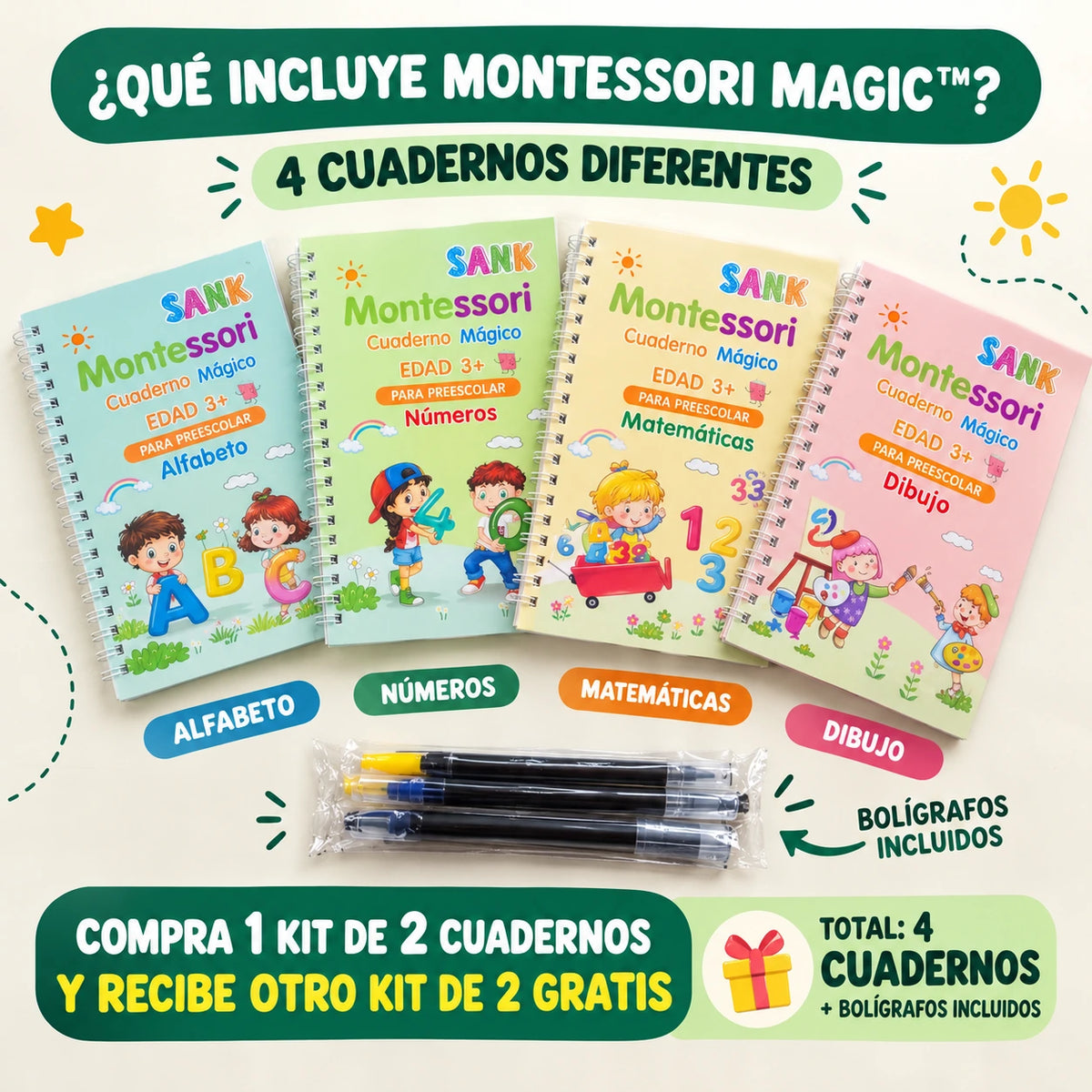 ¿Qué incluye tu MONTESSORI MAGIC™?