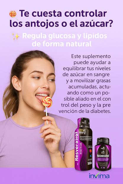 NUEVO COMBO RESVERATROL + COLAGENO  FITOVIT (Líquido 500 ml + 60 Tabletas)