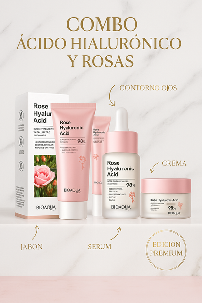 COMBO FACIAL BIOAQUA – PACK DE 4 PRODUCTOS HIDRATANTES