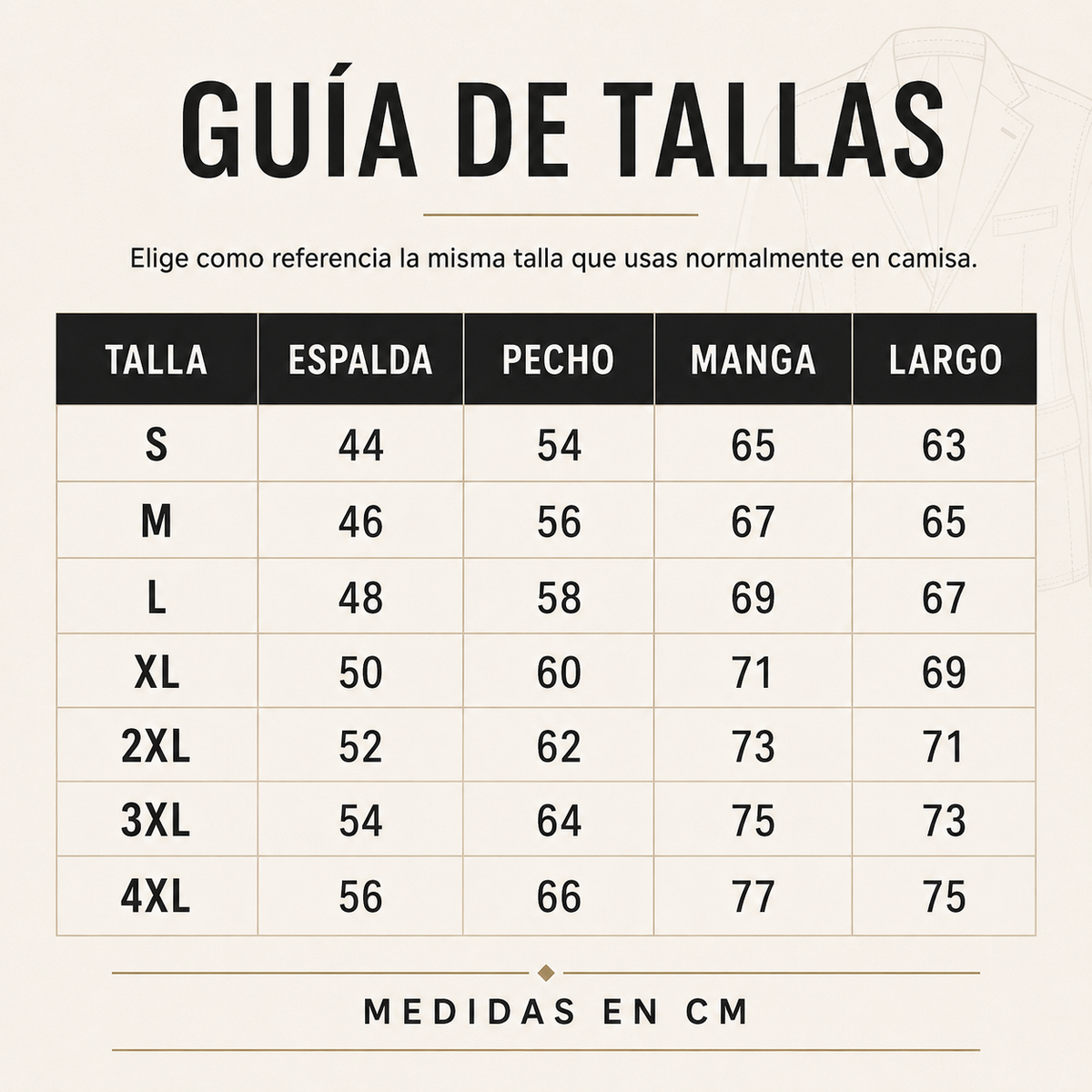 Encuentra tu talla ideal