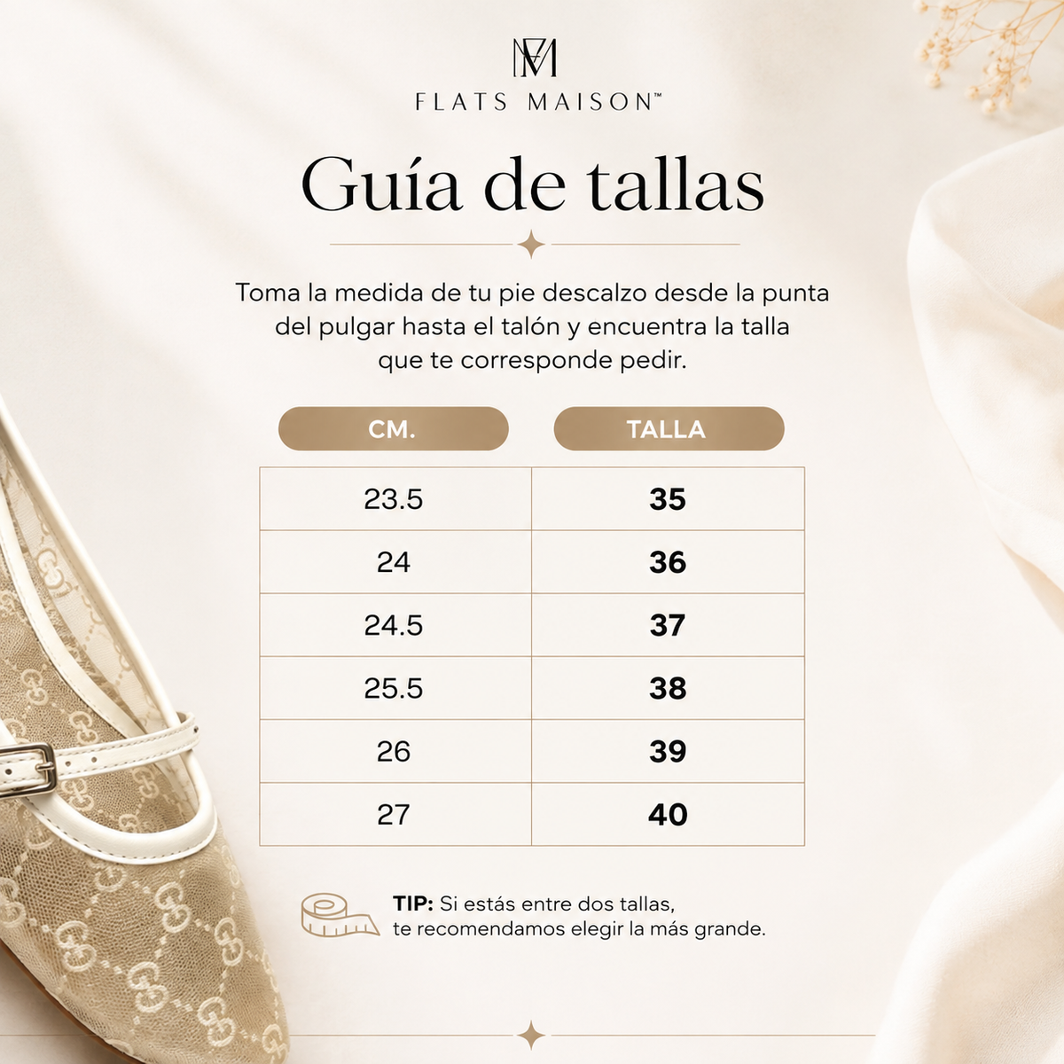 Encuentra tu talla ideal