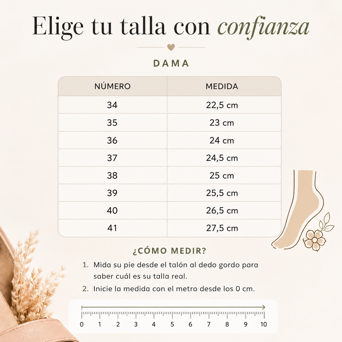 Elige tu talla con confianza