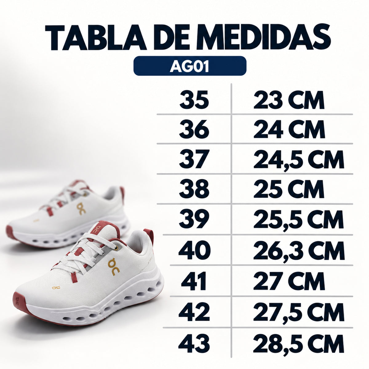Elige bien tu talla y estrena sin dudas